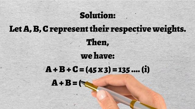 The average weight of A, B and C is 45 kg. If the average weight of A and B be 40 kg and that of B