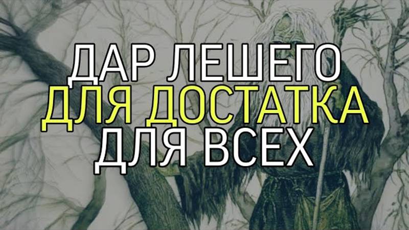 ДАР ЛЕШЕГО...ДЛЯ ДОСТАТКА...ДЛЯ ВСЕХ...