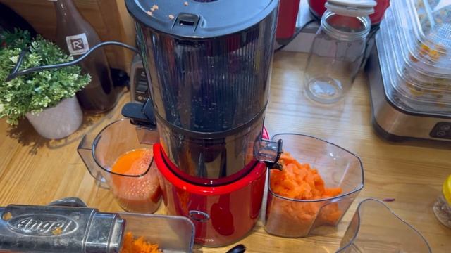 The best slow juicer in the UK for carrot juice! Hurom H300 vs Super-angel juicer