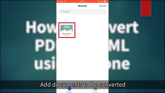 How to converter PDF to HTML using iPhone?
