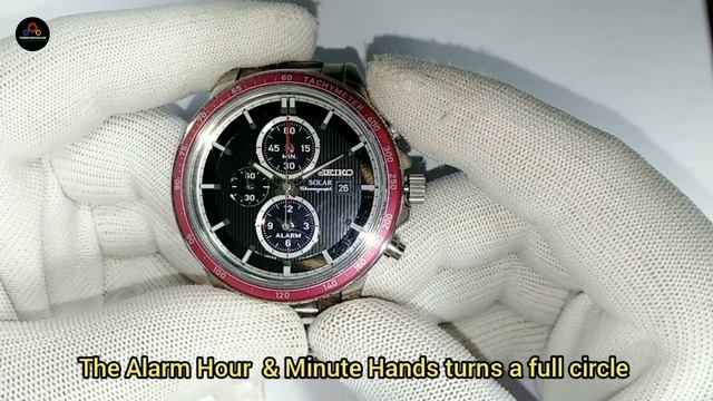 Seiko V172-0AY0 Solar how to set time, alarm, chronograph, date with review | TrendWatchLab | Seiko