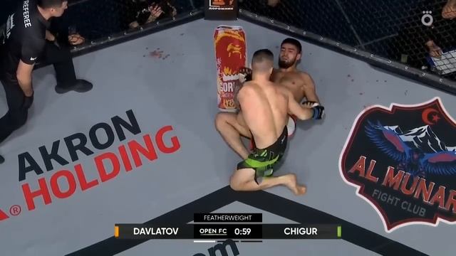ЭТОТ ТАДЖИК ПОЙДЕТ В UFC | Манучехр Давлатов vs Иван Чигур | OPEN FC 39 | Воронеж