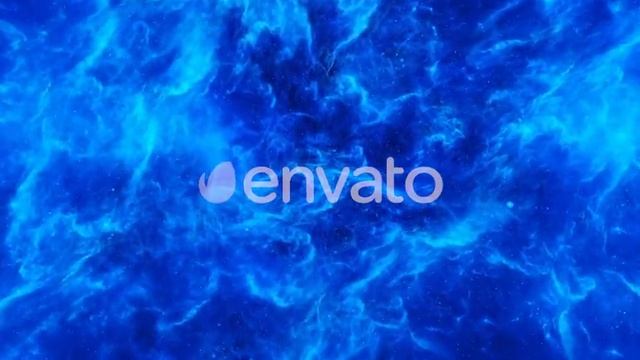 Abstract Bright Blue Nebulae in Deep Space | Motion Graphics - Videohive template