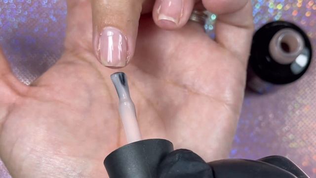 Super easy golden shimmer Gel Mani