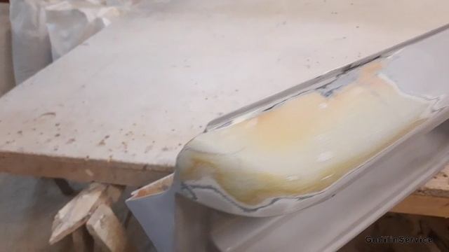 Ремонт бампера прицепа каравана