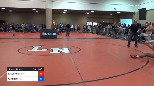 152 Lbs Quarterfinal - Enzo Santoro, Doral Academy Prep High School Wrestling Vs Kendrick Hodge, P