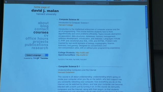 Lecture 8: Website Development - CSCI E-1 2010 - Harvard Extension School