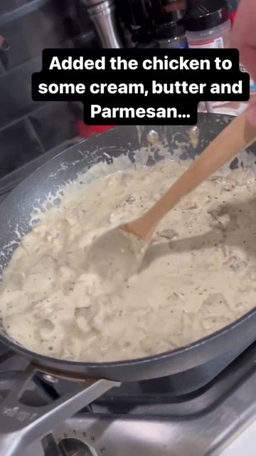 CREAMY GRILLED CHICKEN PASTA! #shorts