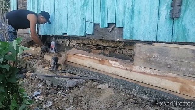 Сгнил дом! Замена венцов на лиственничный лафет.