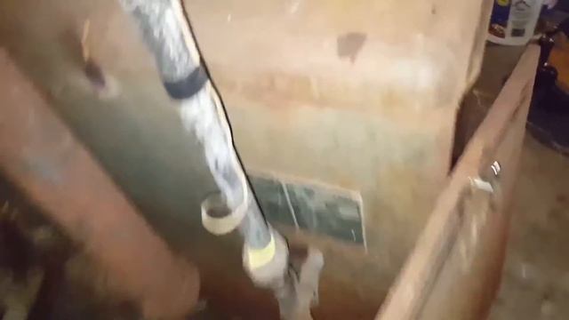 Service on an old gravity feed boiler
