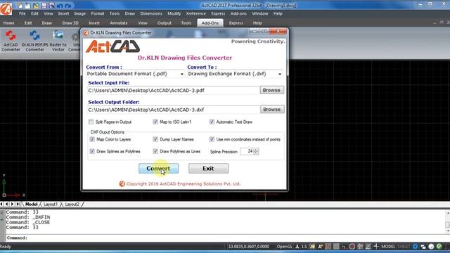 ActCAD IntelliCAD Dr KLN Converter