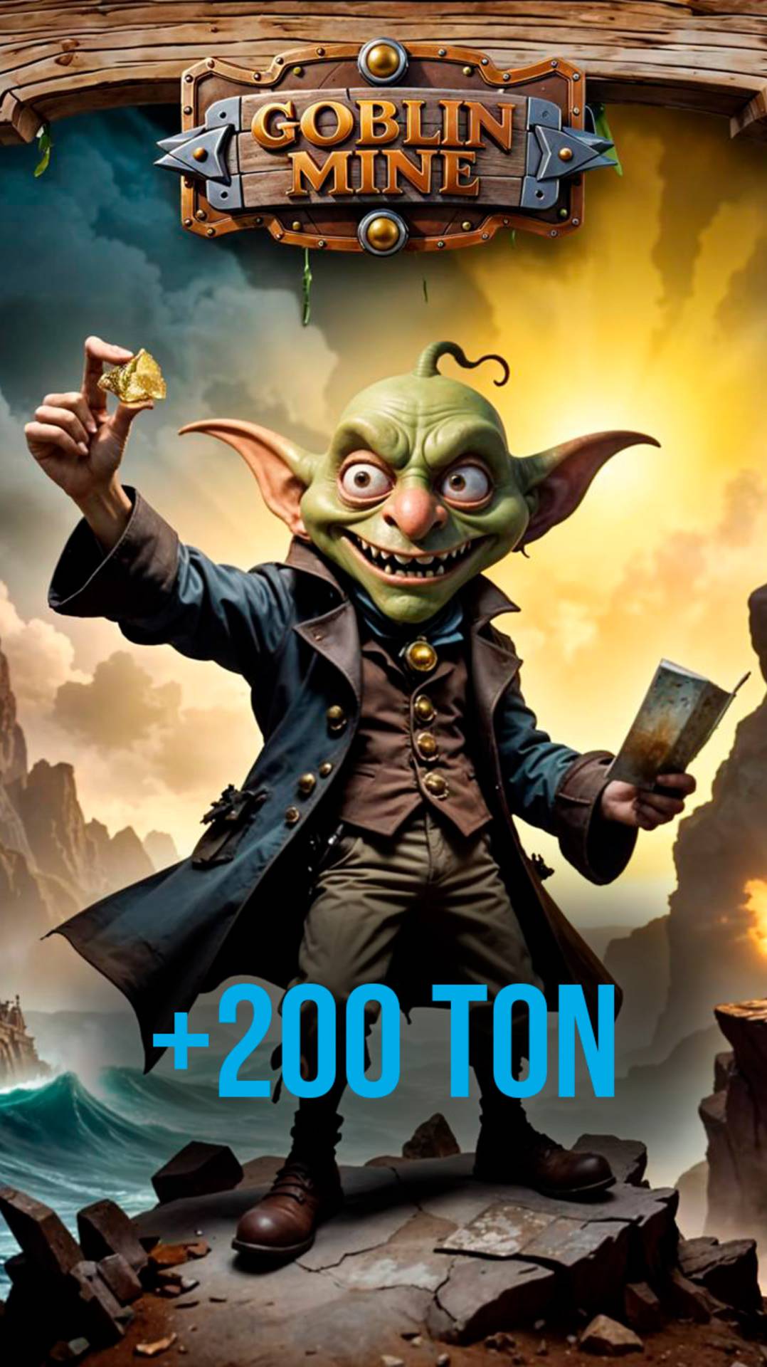 💰 Goblin Mine — новая Telegram-игра с заработком! Вывод на кошелек TON! 🚀