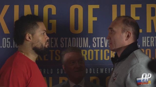 JOE JOYCE FACES OFF WITH RUSSIAN GIANT ALEXANDER USTINOV | Saturday night at Stevenage FC