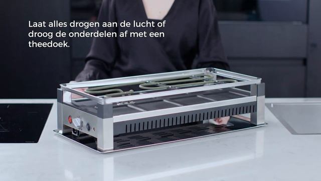 Hoe reinigt u de tafelgrill? En hoe bergt u hem op?