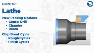 BobCAD CAM V33 Lathe- New Pecking and Chip Break Options