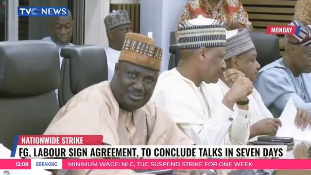 FG, Labour Sign Agreement, To Conclude Talks In Seven Days