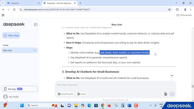 28 -Generating Extra Income with DeepSeek AI-Powered Opportunities