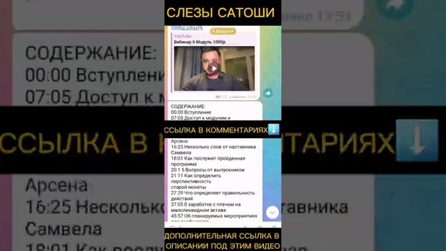 СЛИВ КУРСА РАФАЭЛЬ СЛЕЗЫ_САТОШИ 2024 ГОДА SATOSHI FRIENDS ОБУЧЕНИЕ