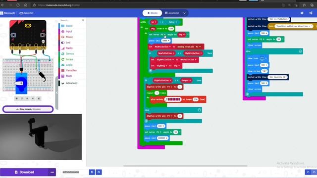 Micro:Bit : Air Pollution Detector