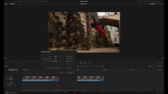 How to Freeze Frame in Davinci Resolve   Fast Tutorial