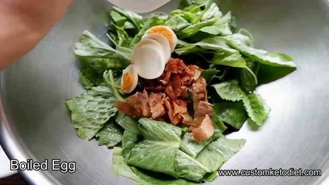 Keto Bacon Salad with Ranch Dressing / weight loss / diet