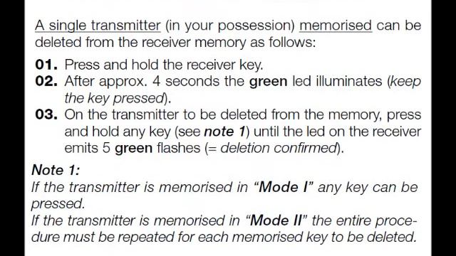 How to remove 1 remote control from a One series receiver.