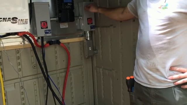 3.2KW Off grid solar ground mount install with dual fuel generator back up by Off Grid Contracting
