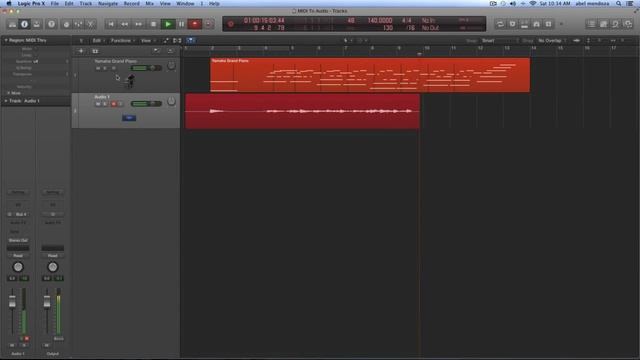 Como Convertir MIDI A Audio - Logic Pro X