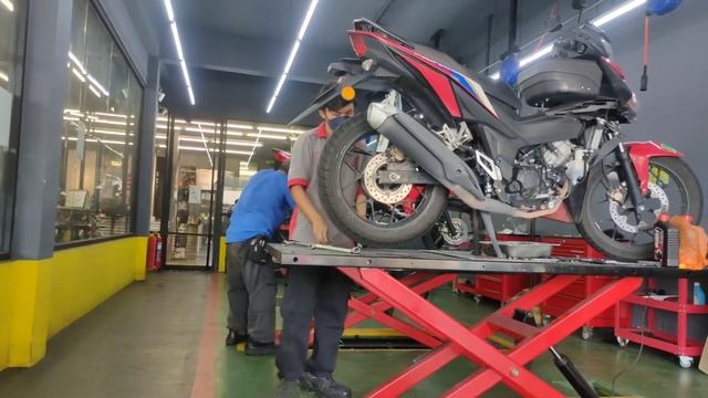 Honda RS 150 V2 | Milange 35,000km | Servis ke-17 ( Plug + Coolant + BSH ) | Sebelum Raya 🎉🎉
