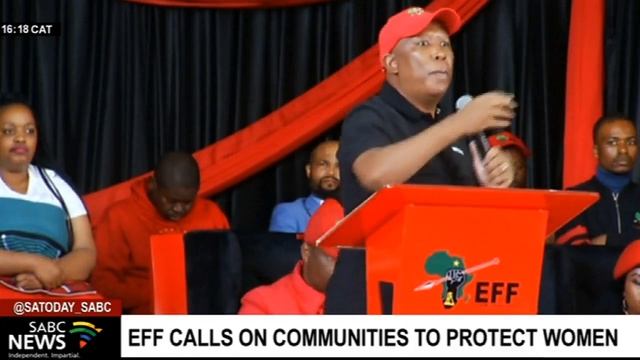 Women's Day I EFF leader Julius Malema calls on communities to protect women
