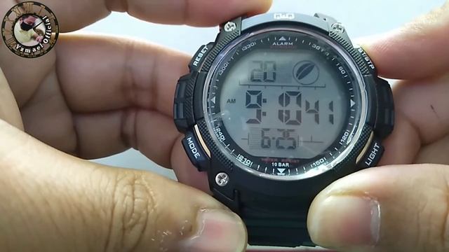 Q&Q Watch Digital how to set time