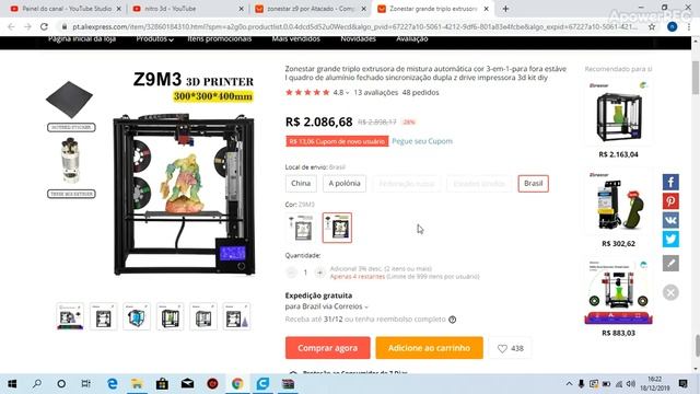 impressora3d zonestar z9m2