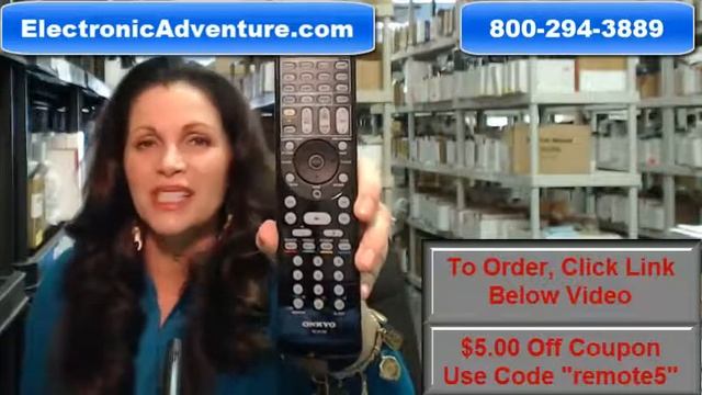 Original Onkyo 24140812 Audio Remote Control (RC-812M) $5 Off Coupon - ElectronicAdventure.com