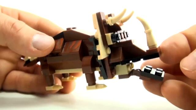 2 Lego compatible dinosaurs - Triceratops Pterosaur brick toys - Dinosaur Speed Build