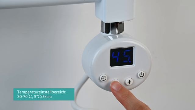 EMKE Heizstab mit Thermostat und LCD Bildschirm Weiß