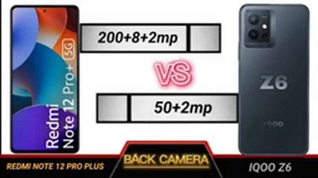 redmi note 12 pro plus vs iqoo z6 full comparison.