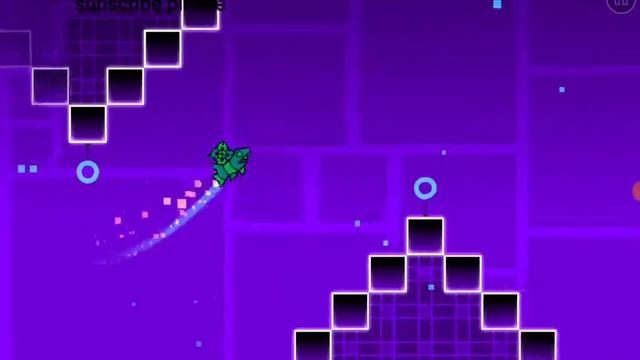 Geometry dash playthrough / lvl 2 / no voice and sound/music