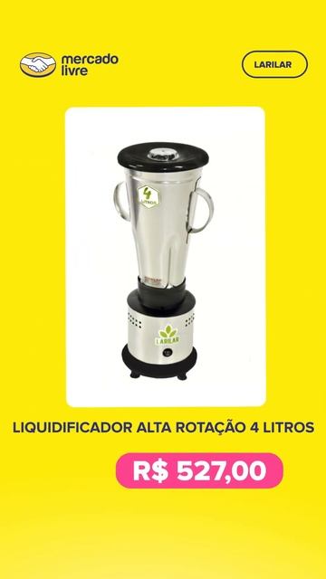 Liquidificador alta rotação 4 litros LARILAR