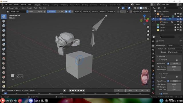 Cambiar Rápidamente entre Modos de Edición en Blender 3.2 - Consejos Rápidos