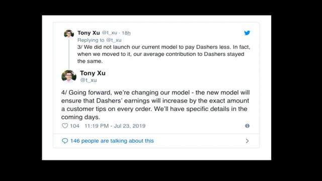 DOORDASH: Dashers RESPOND to Tony Xu's Update on "New Pay Model" Find out what was said!