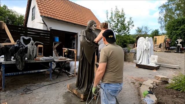 Делаем скульптуру призрака из артбетона.
