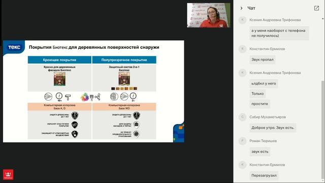 Вебинар "Биотекс: ТОП-продукты для защиты дерева. Ребрендинг продуктов"