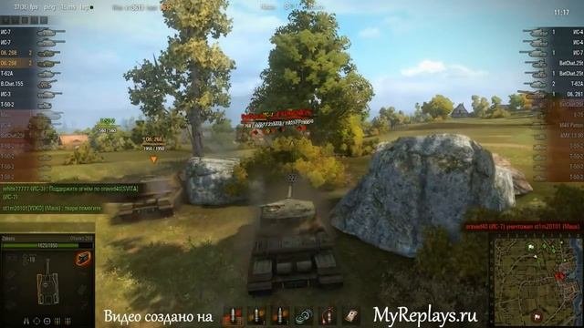 WOT: Рыбацкая бухта - Объект 268 - 6 фрагов -