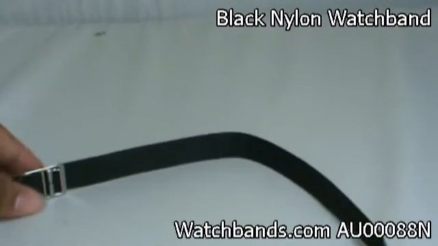 Nylon Watchband-Black-18mm