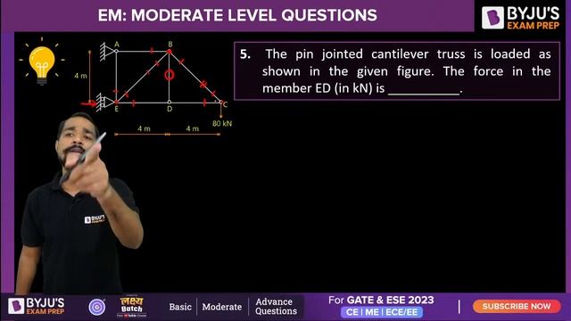 Engineering Mechanics MCQ for GATE Exam | GATE 2023 & ESE 2023 Mechanical (ME) & Civil (CE) Exam