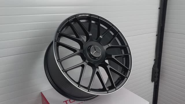 Диски SRL F083 19 9.5J +43 5X112 66.6 вес 9,8kg Satin Black Machine Lip