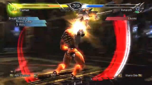 Soulcalibur V: Amy Lionheart (Raphael) Vs Ittarra Oda (Astaroth)