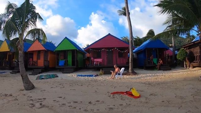 Colorful New Hut Bungalows, Hat Lamai, Ko Samui, Thailand