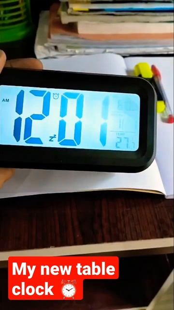 My new table clock ⏰😊!! #short video!! #study manin!! #digital alarm clock!! #motivation!!