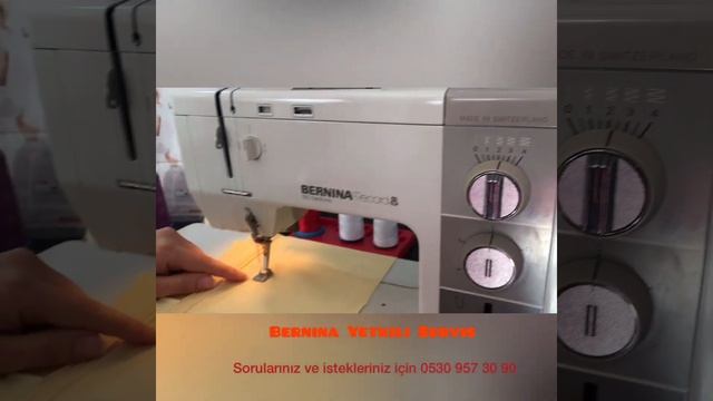 BERNİNA 930 modelinde Düz NERVÜR S Nervür Nasıl Yapılır